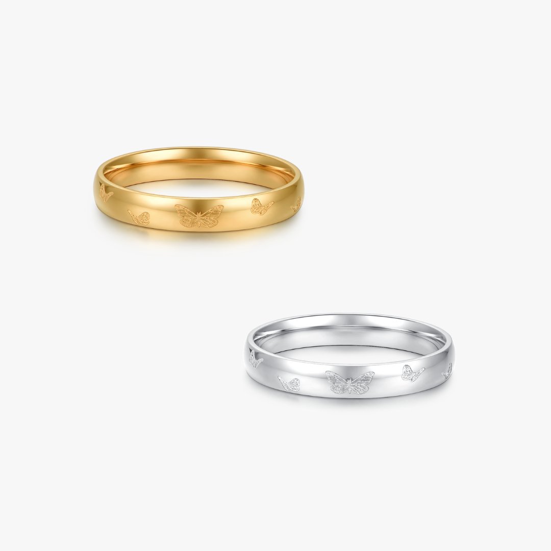 Butterfly Band Ring - Flaire & Co.