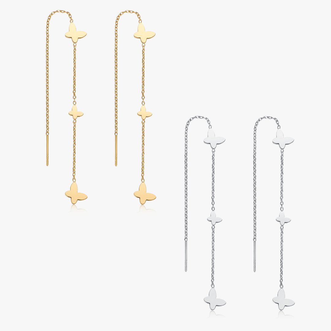 Butterfly Dreams Long Threaders - Flaire & Co.