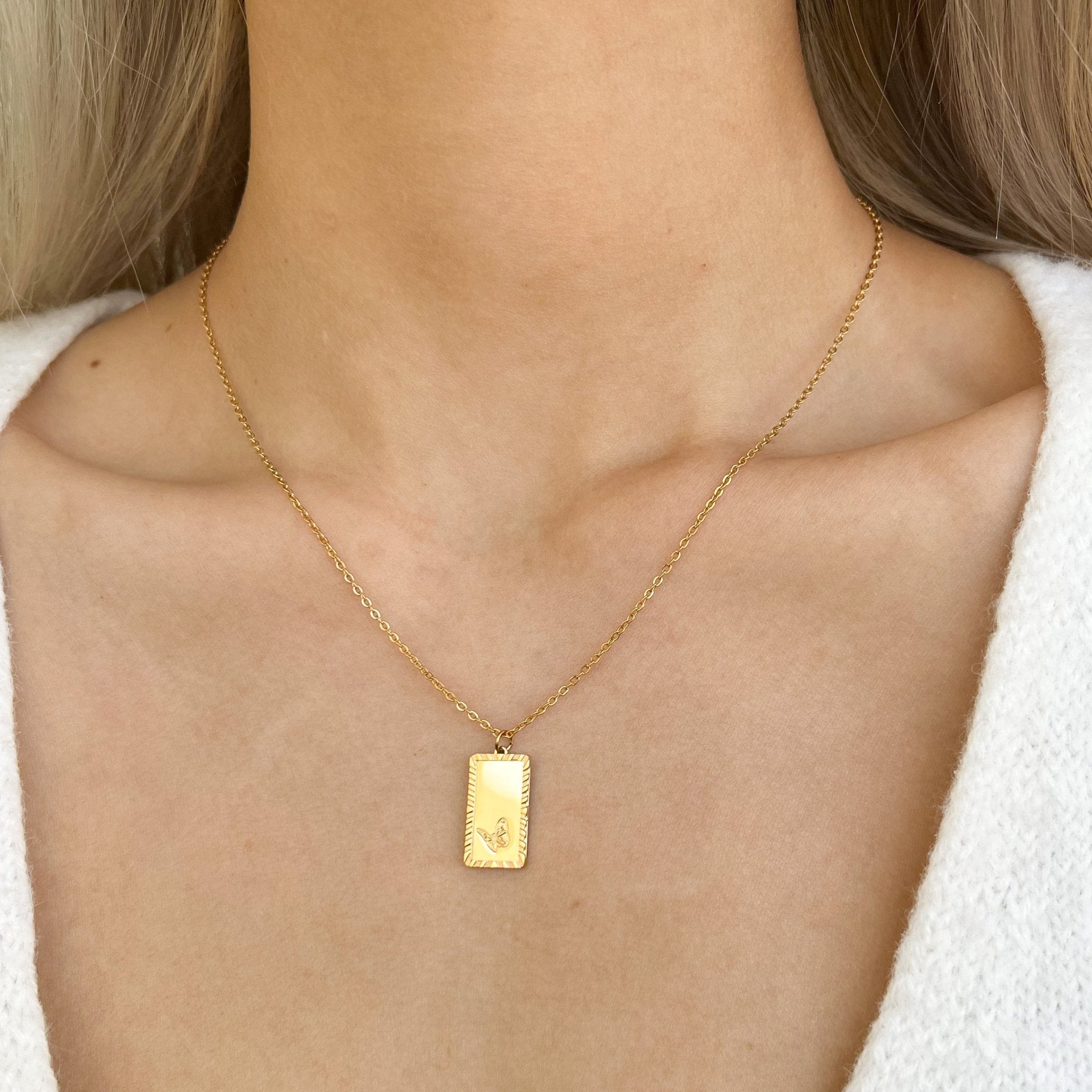 Butterfly Trio Necklace in Gold (Not A Set) - Flaire & Co.