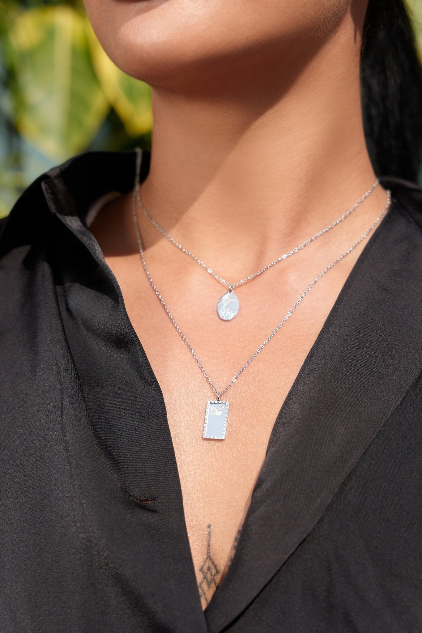 Butterfly Trio Necklace in Silver (Not A Set) - Flaire & Co.