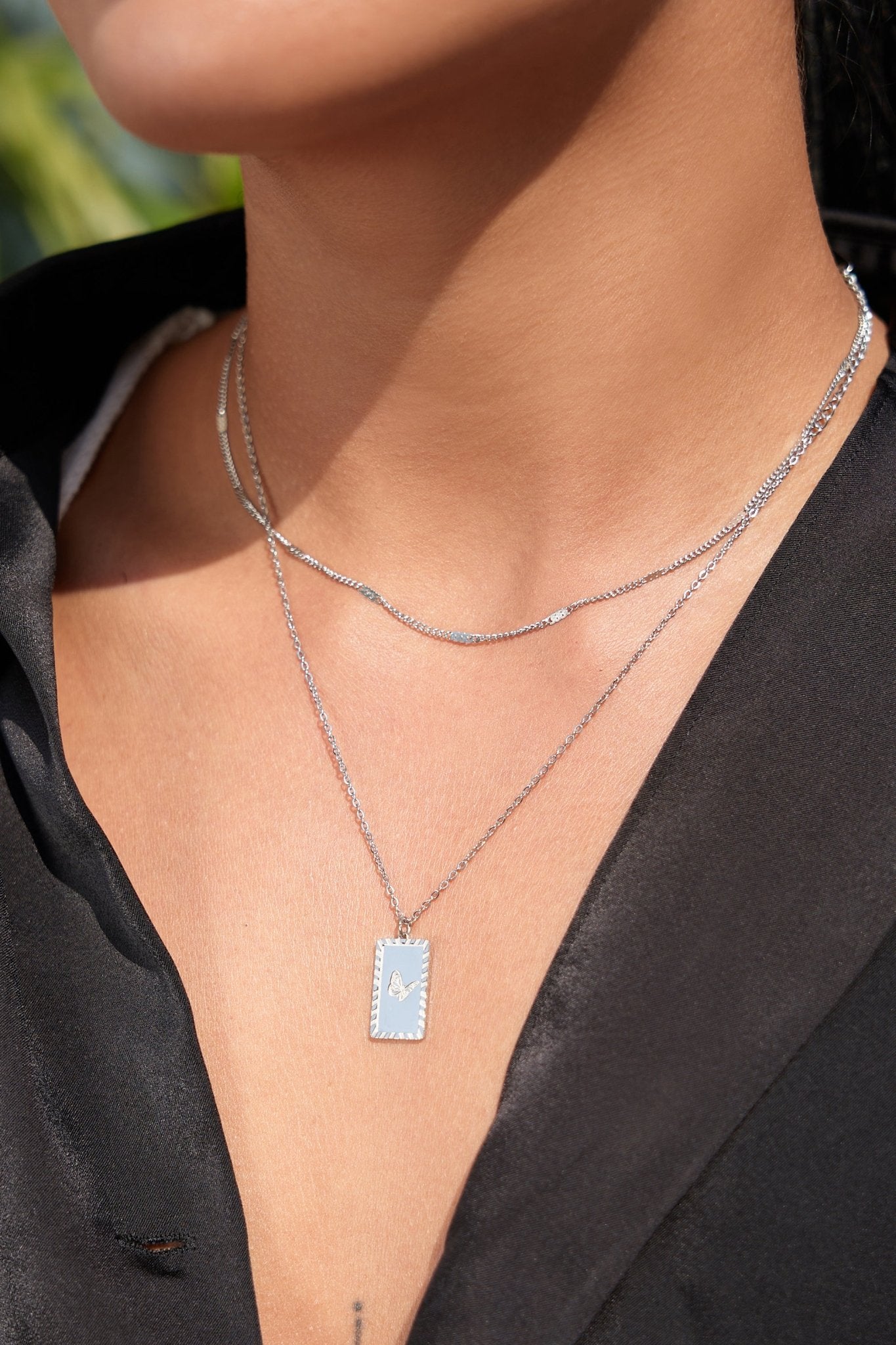 Butterfly Trio Necklace in Silver (Not A Set) - Flaire & Co.