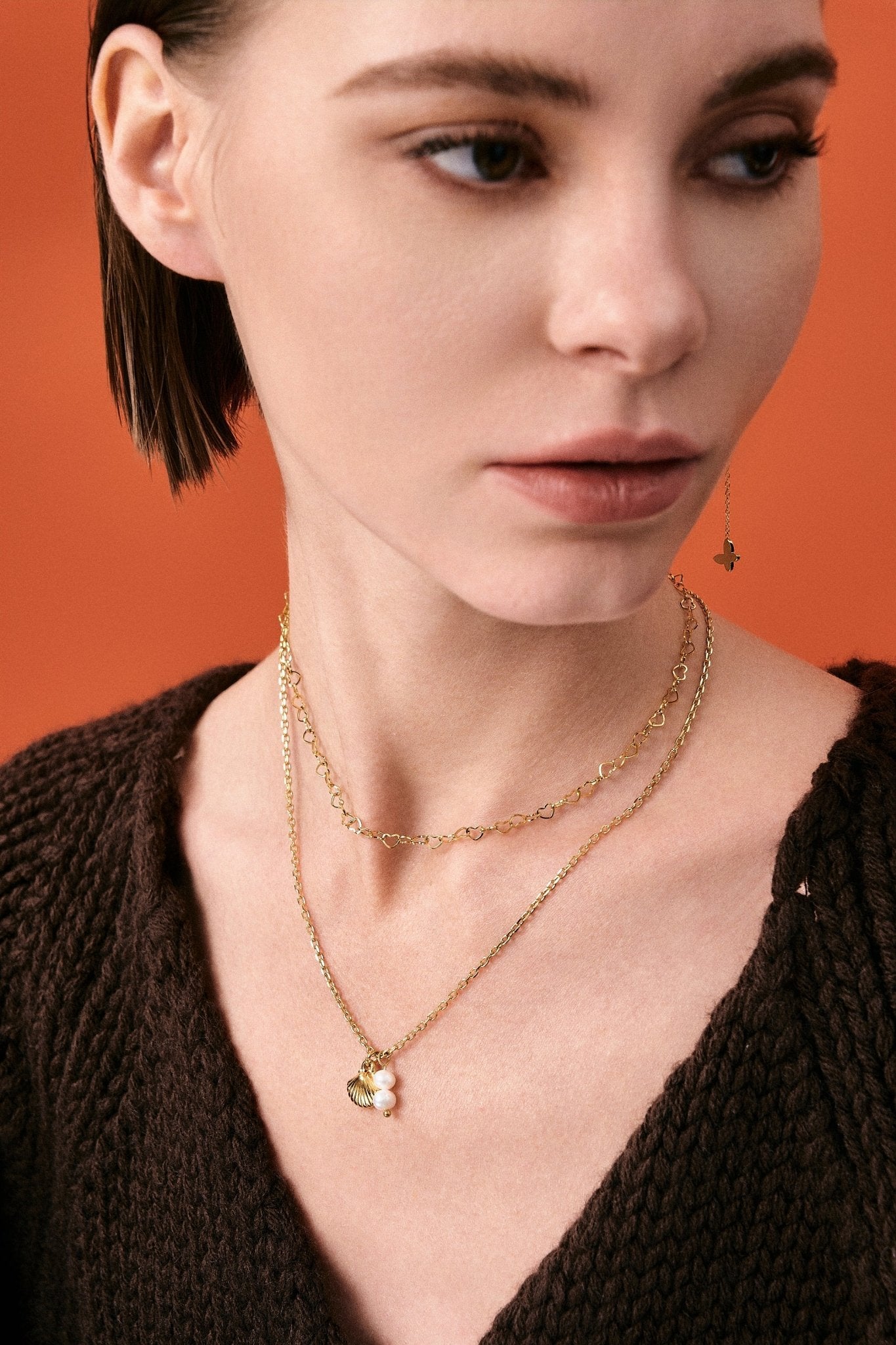 By The Seashore Gold Necklaces - Flaire & Co.