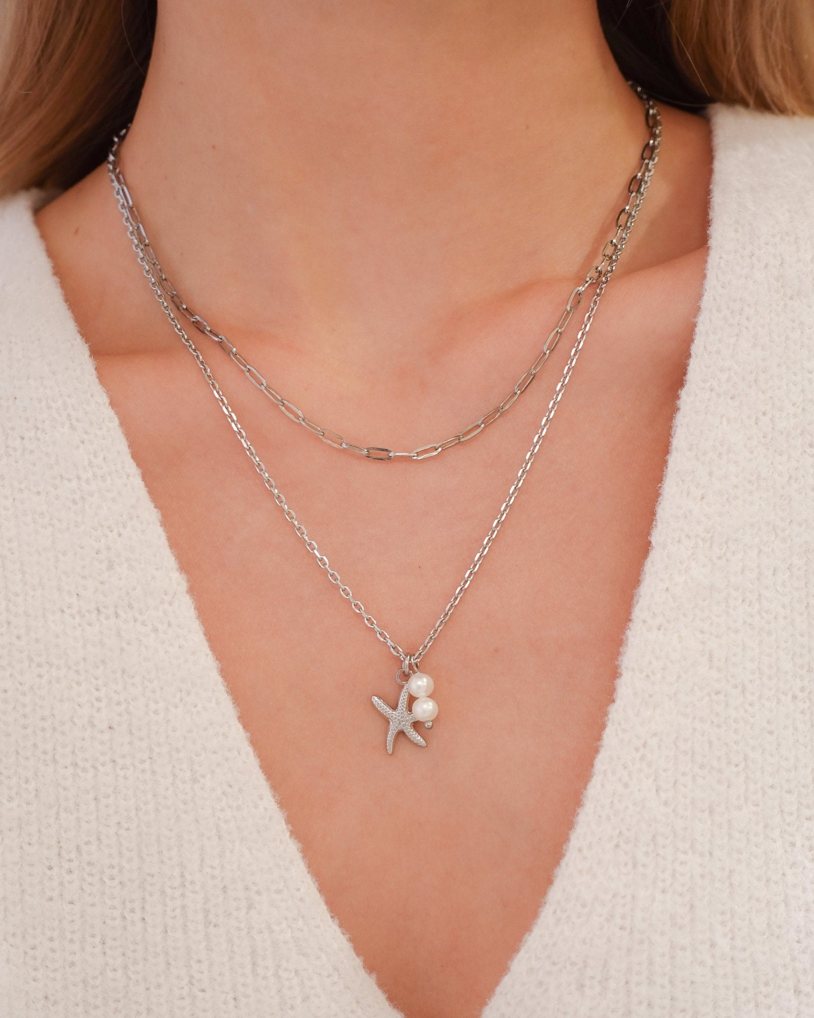 By The Seashore Silver Necklaces - Flaire & Co.