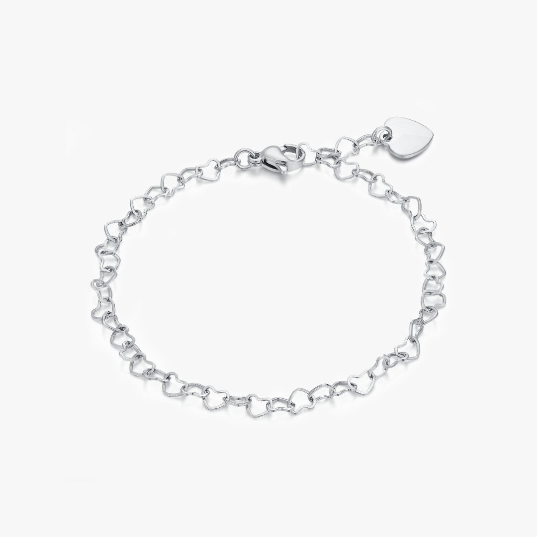 Celia Heart Chain Bracelet - Flaire & Co.