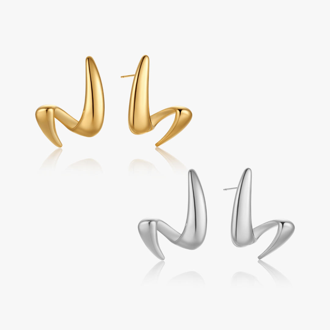 Celine Bold Wave Earrings - Flaire & Co.