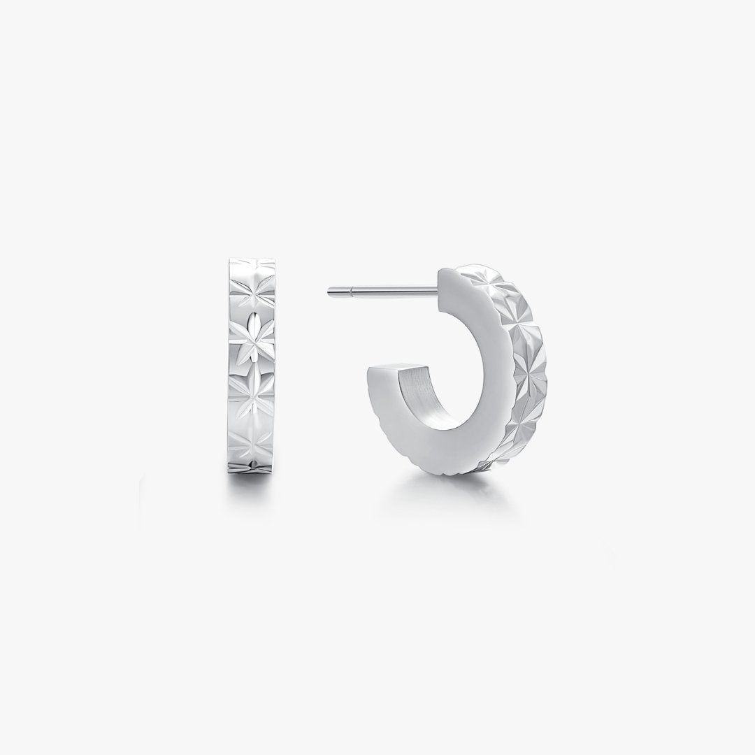 Chunky Baby Sunburst Hoops - Flaire & Co.