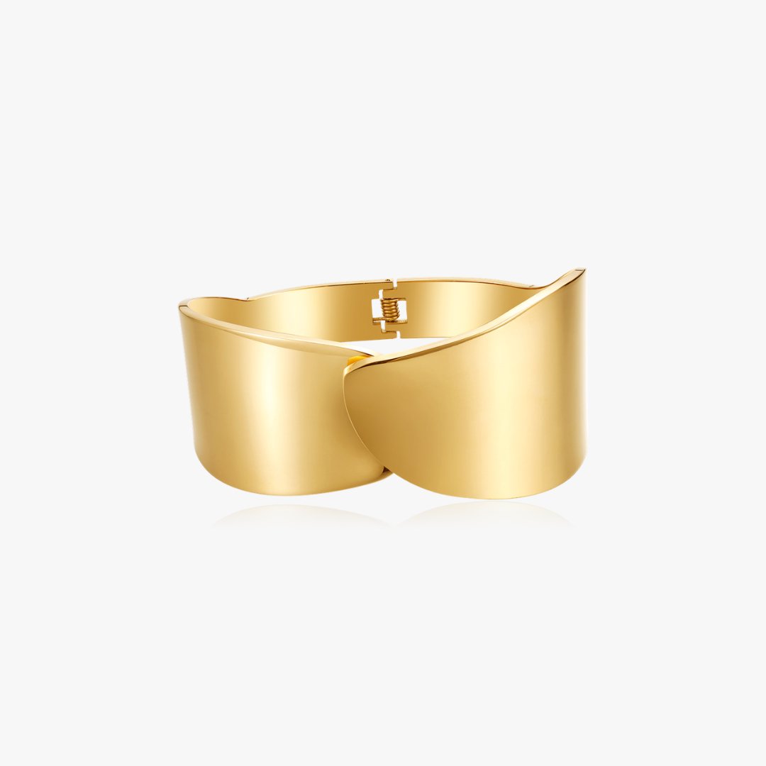 18K Gold Plated T Cuff Bracelet - Cross Cuff Bracelet, Non Tarnish popular Bracelet