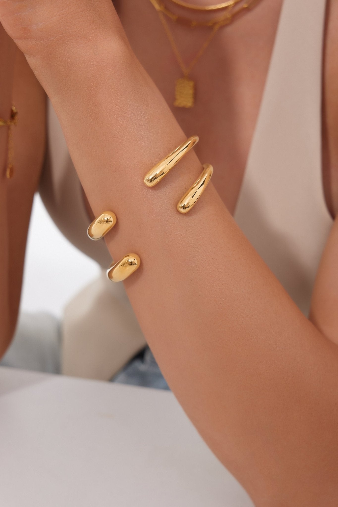 Classic Cuff Bracelet (Greek Inspired Collection) - Flaire & Co.