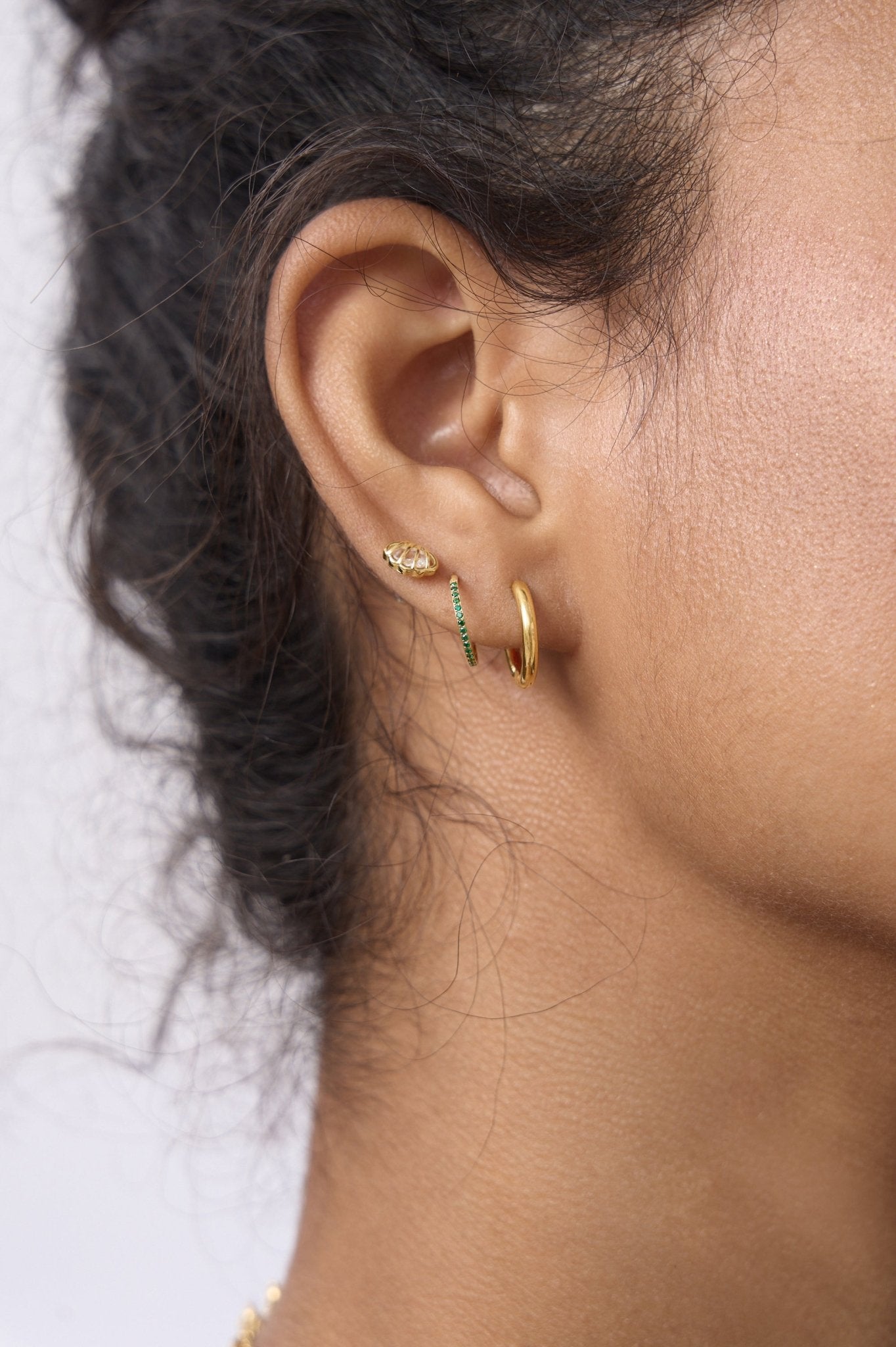 Crystal Shell Studs - Flaire & Co.