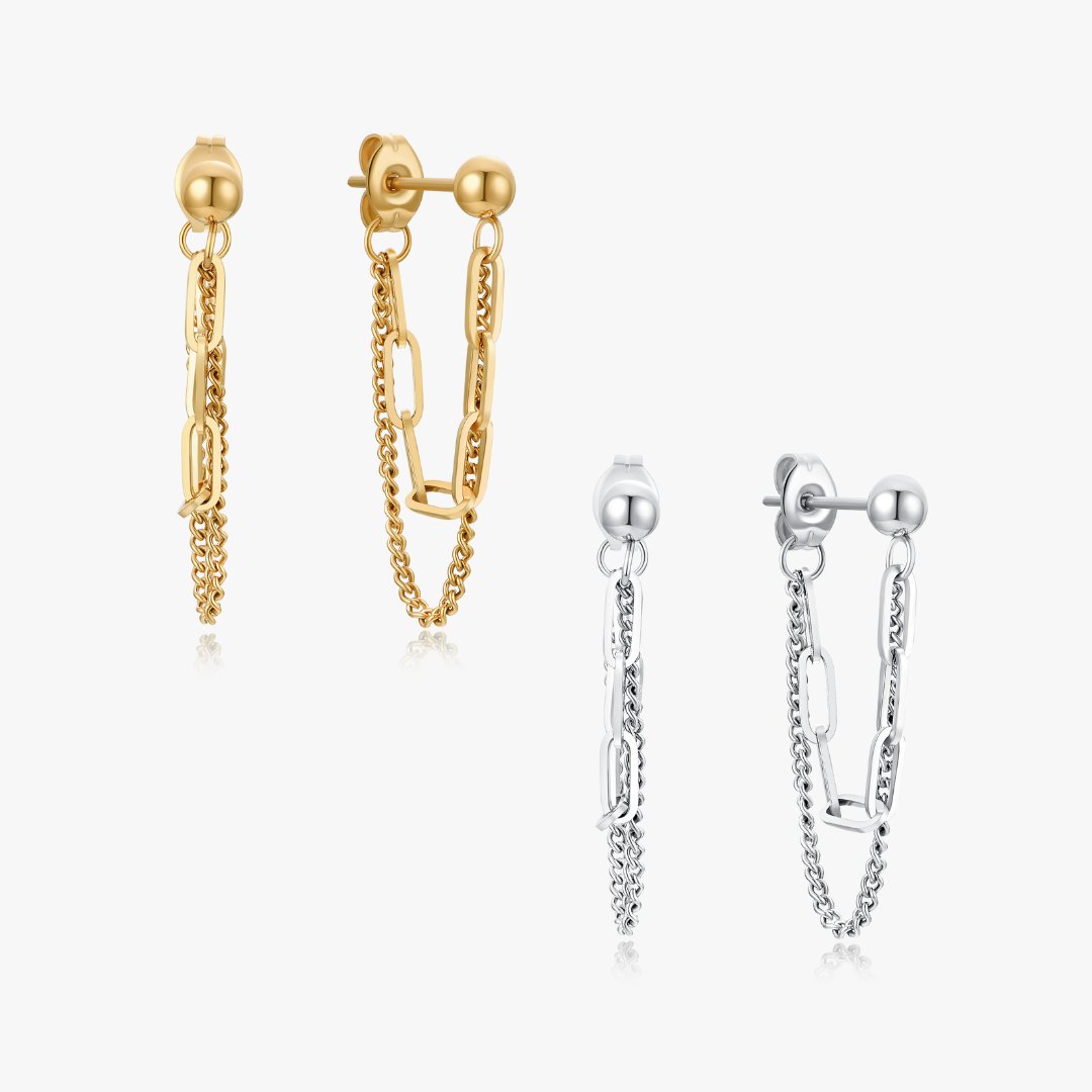 Cynthia Chain Earrings - Flaire & Co.