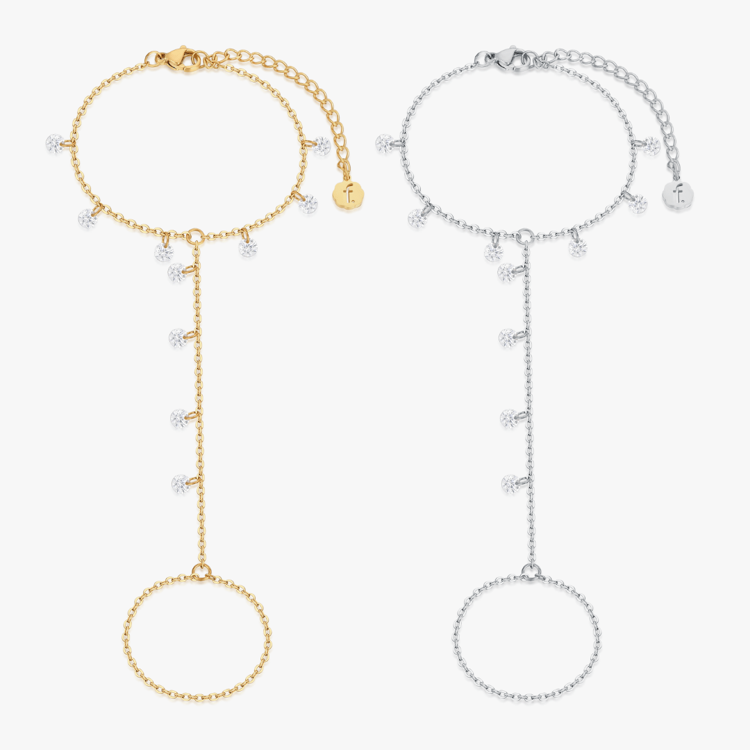 CZ Gem Hand Chain - Flaire & Co.
