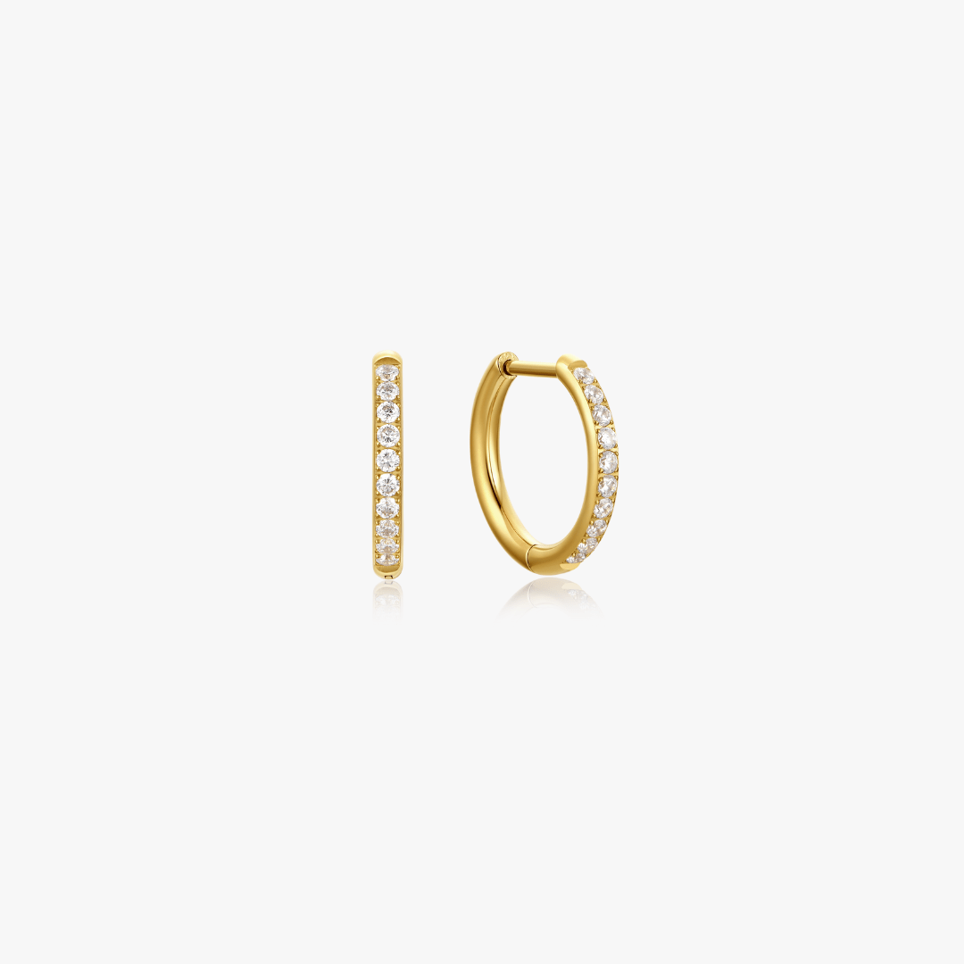 CZ Titanium Hoops - Flaire & Co.