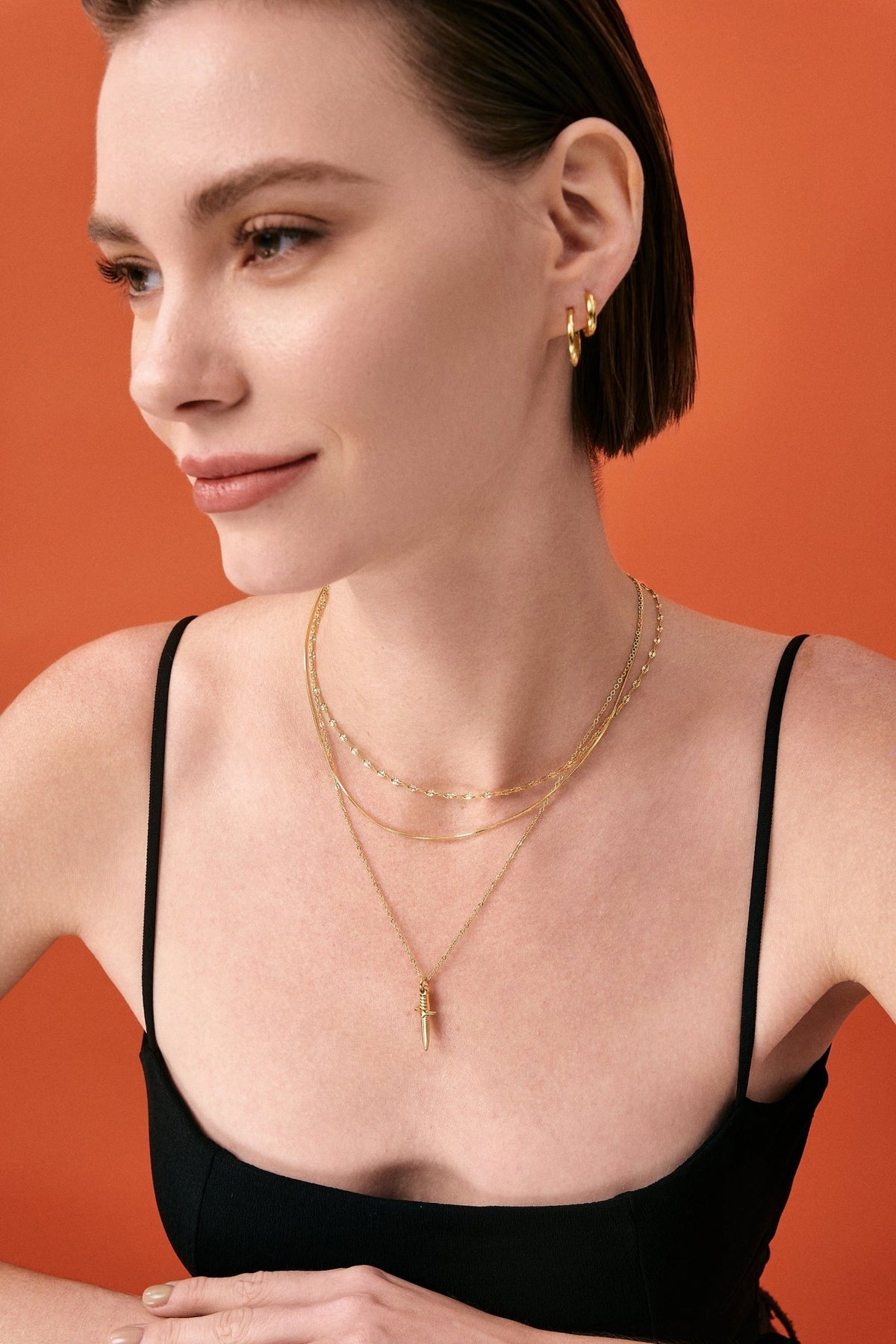 Dagger Pendant Necklace (Unisex) | Flaire & Co