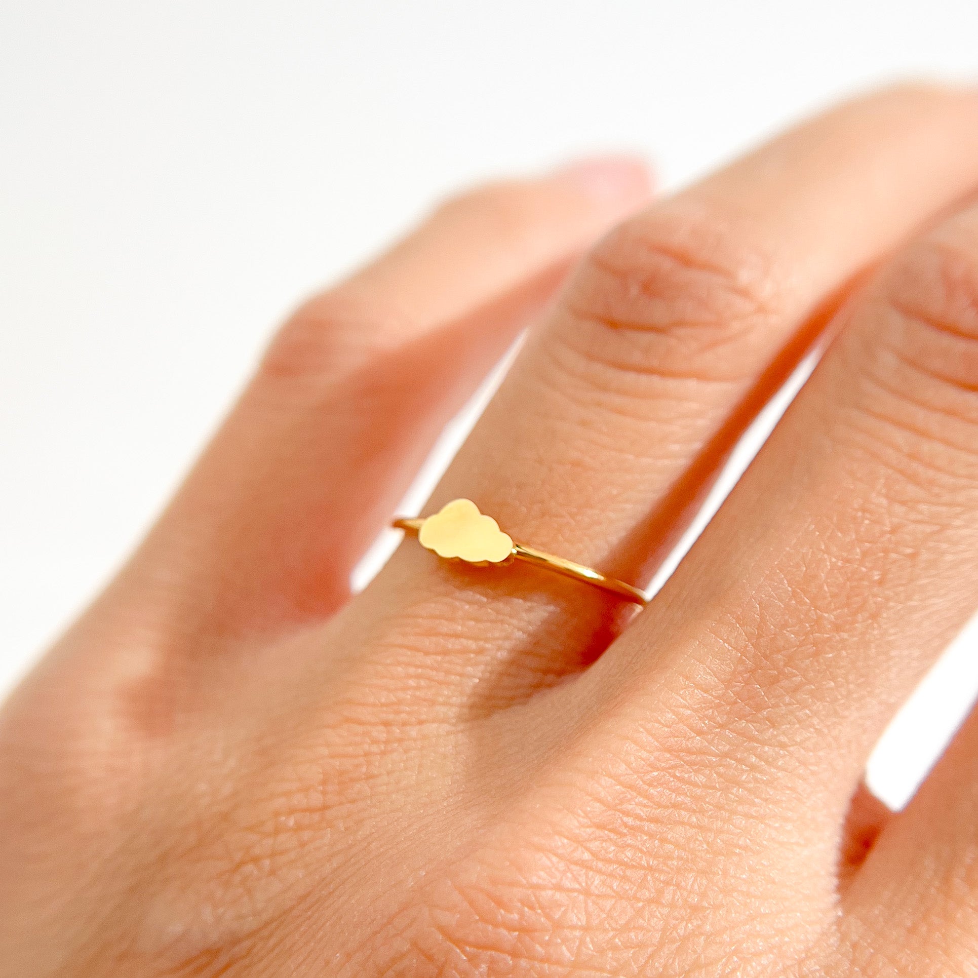 Dainty Cloud Ring in Gold - Flaire & Co.