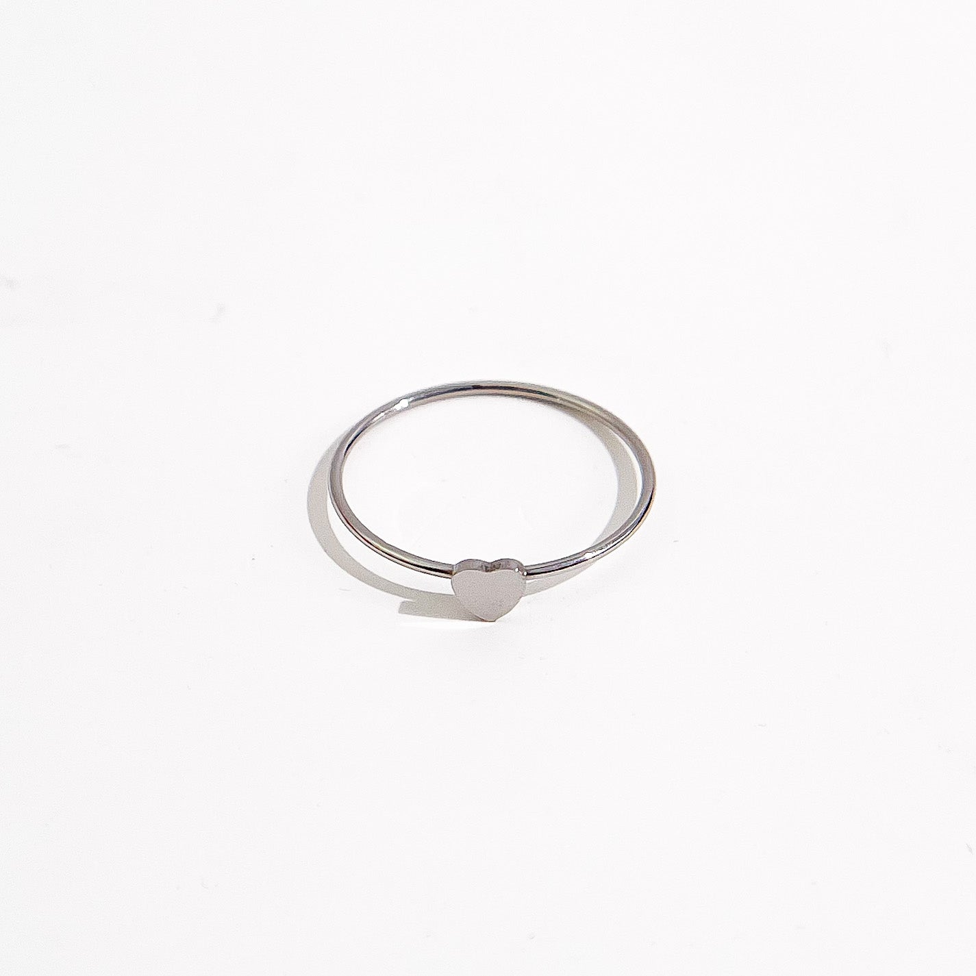 Dainty Heart Ring in Silver - Flaire & Co.