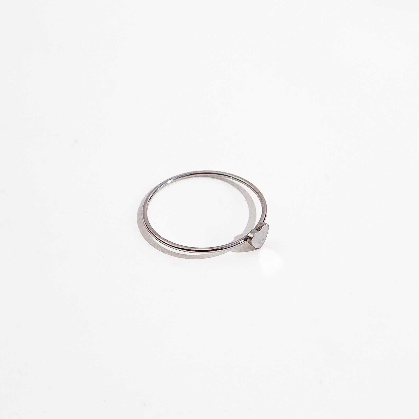 Dainty Heart Ring in Silver - Flaire & Co.