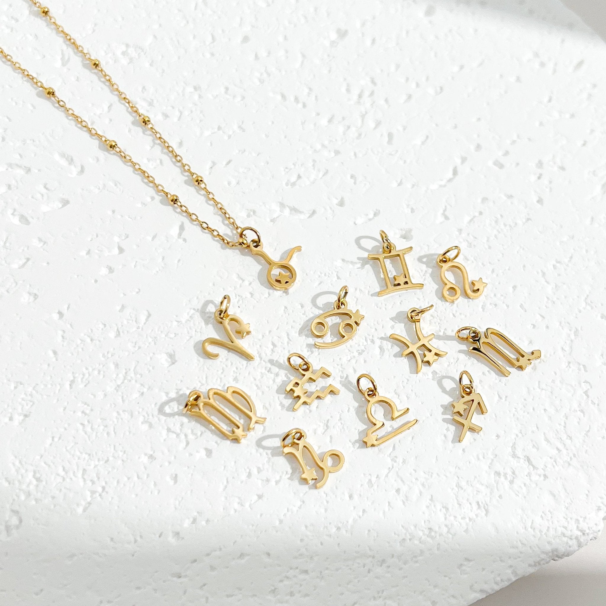 Dainty Zodiac Gold Necklace - Flaire & Co.