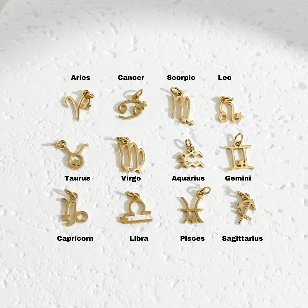 Dainty Zodiac Gold Necklace - Flaire & Co.
