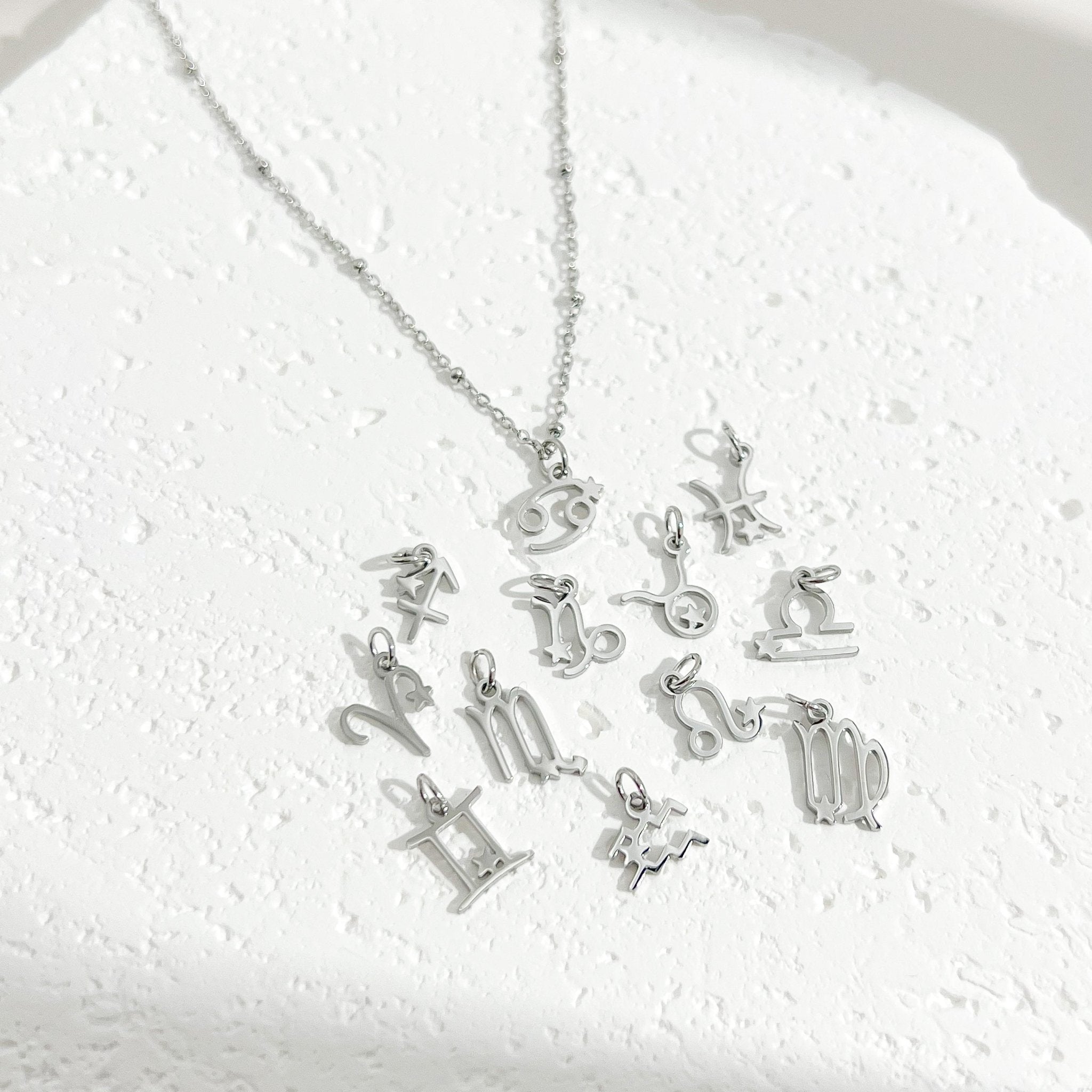 Dainty Zodiac Silver Necklace - Flaire & Co.