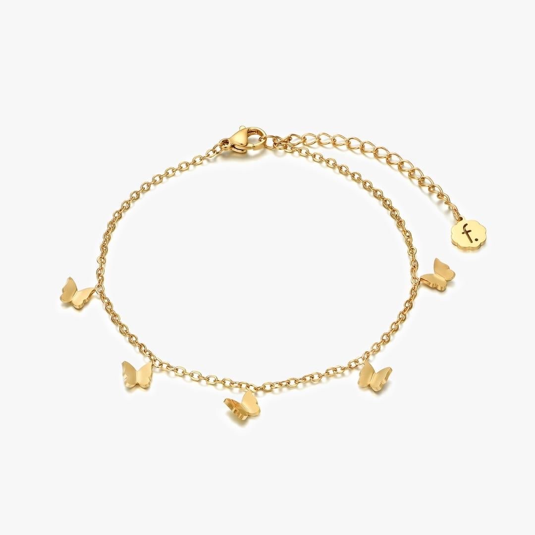 Dangling Butterfly Anklet - Flaire & Co.