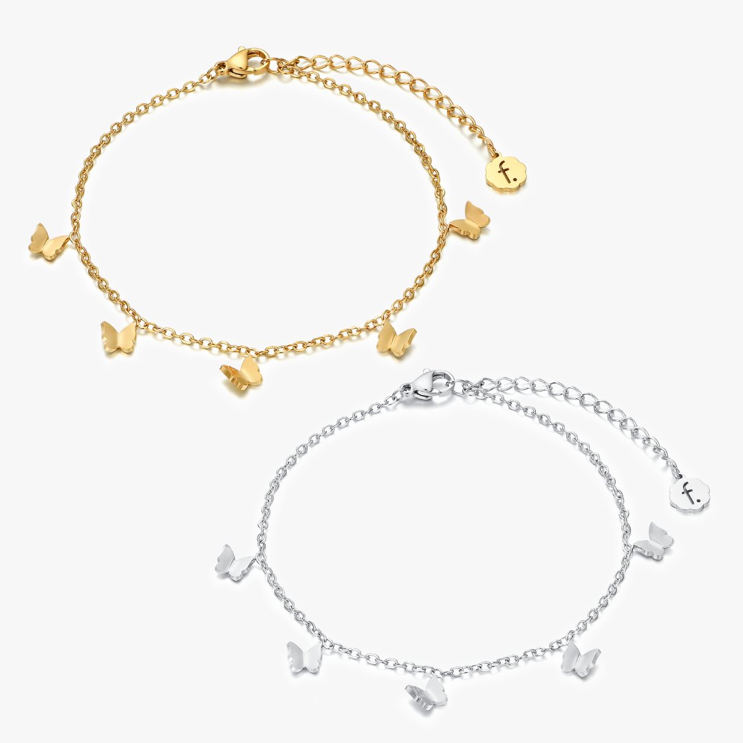 Dangling Butterfly Anklet - Flaire & Co.