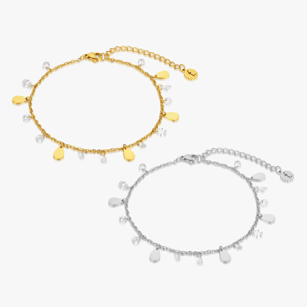 Dangling Gems Anklet - Flaire & Co.