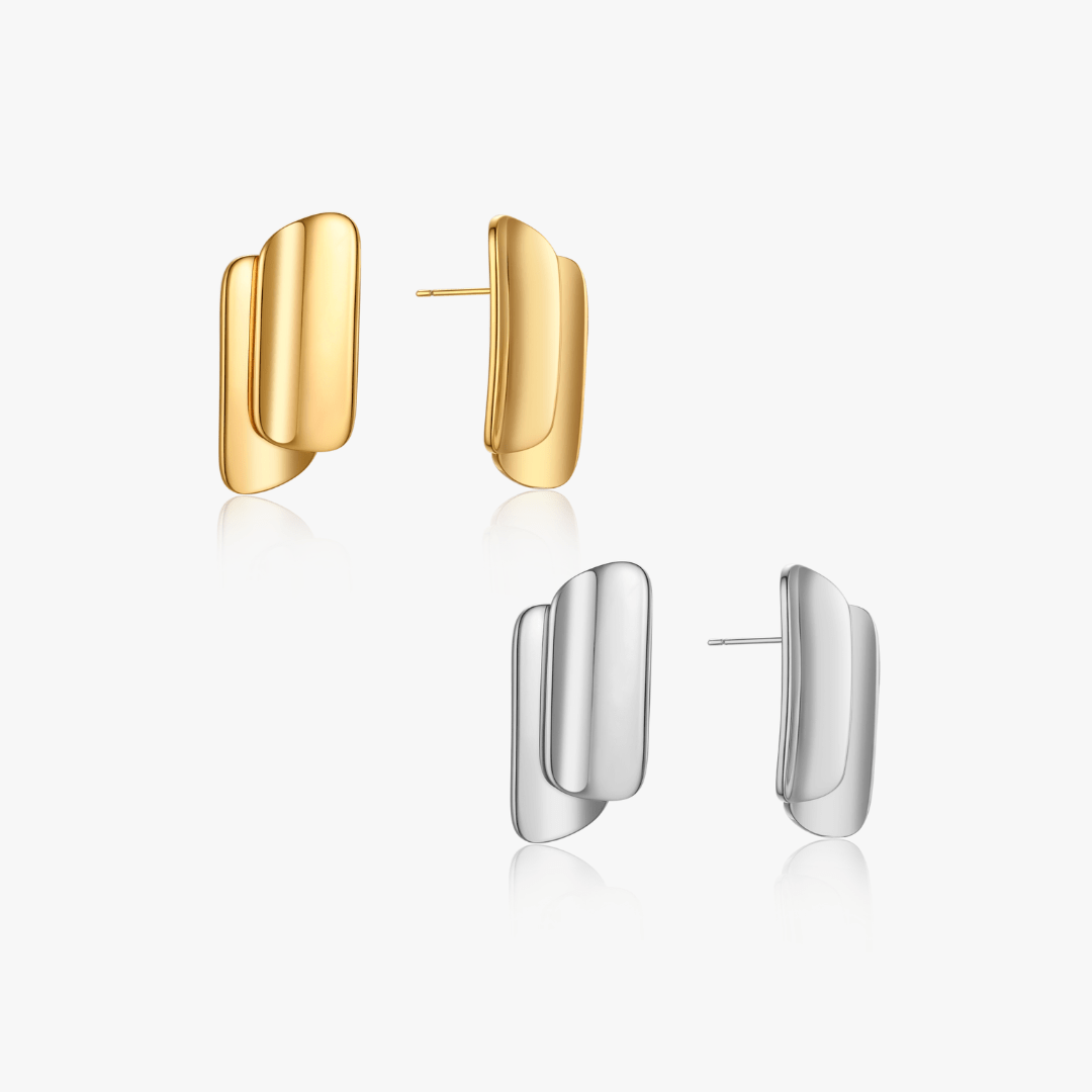 Delphine Bold Layered Earrings - Flaire & Co.