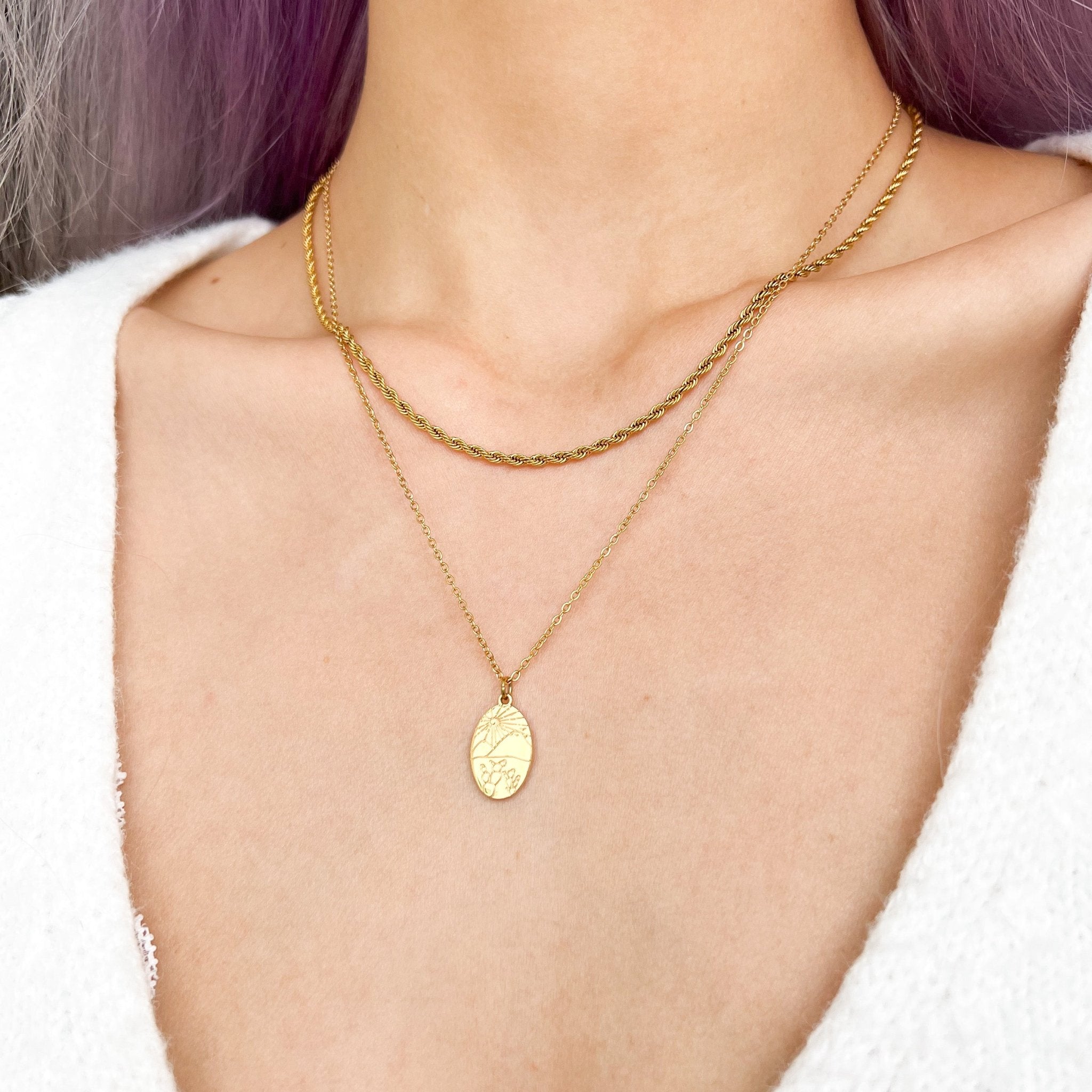 Desert Dreams Necklace in Gold - Flaire & Co.