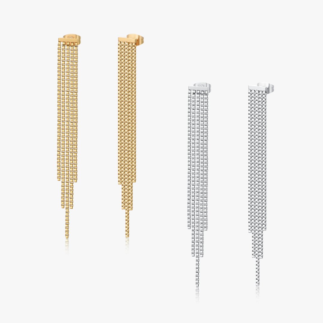 Drop Chain Earrings - Flaire & Co.