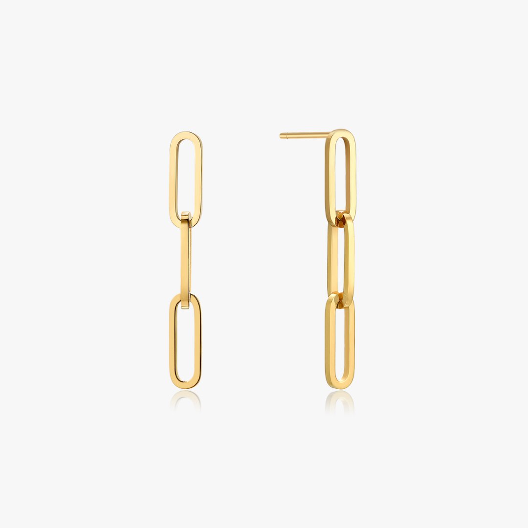 Drop The Link Earrings - Flaire & Co.
