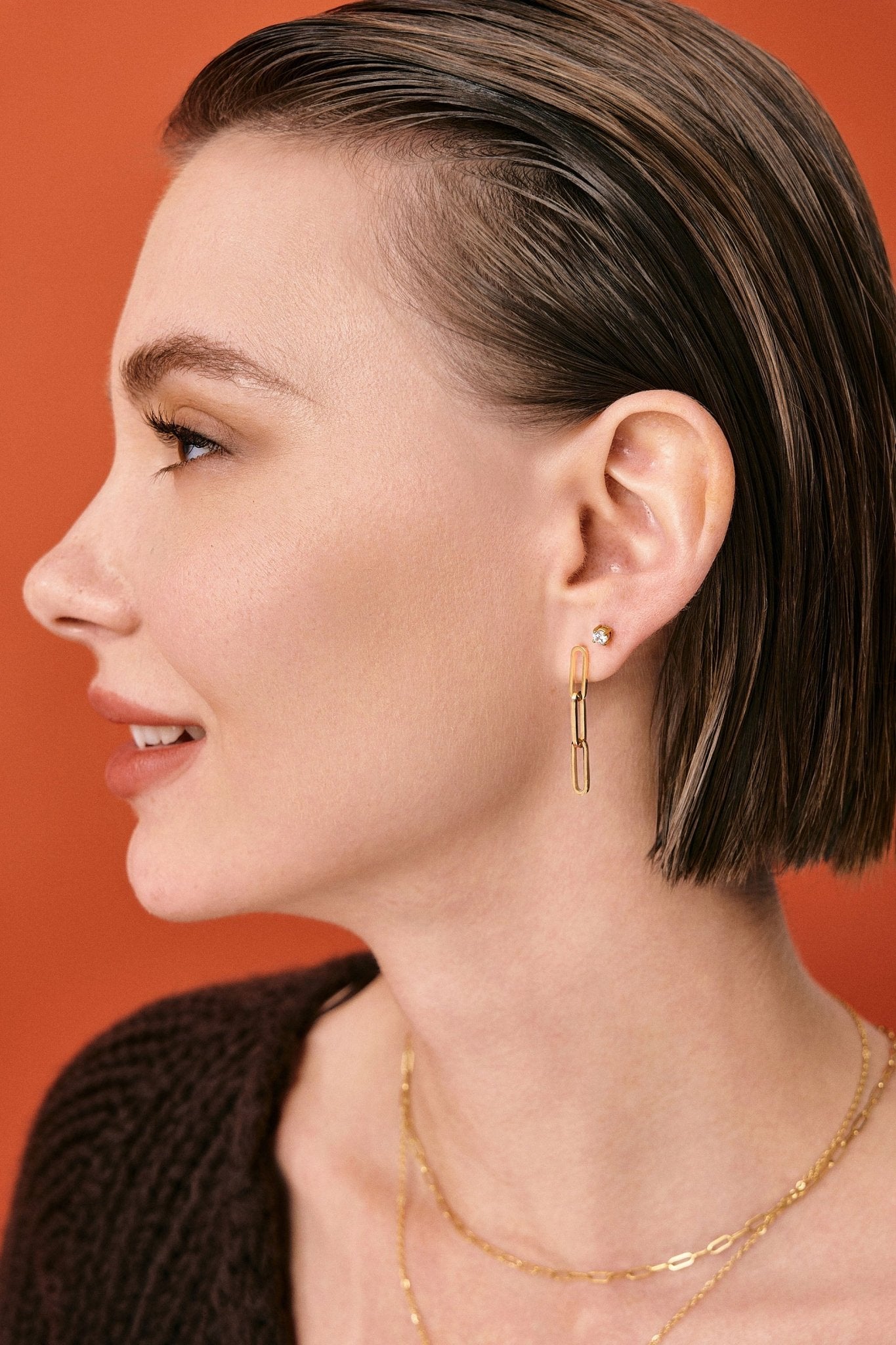 Drop The Link Earrings - Flaire & Co.