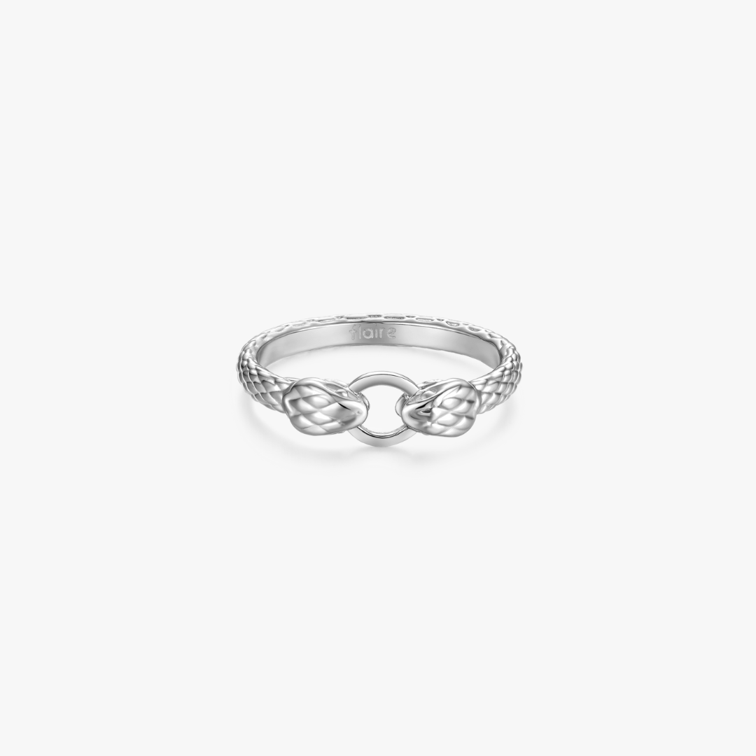 Dual Head Snake Ring - Flaire & Co.