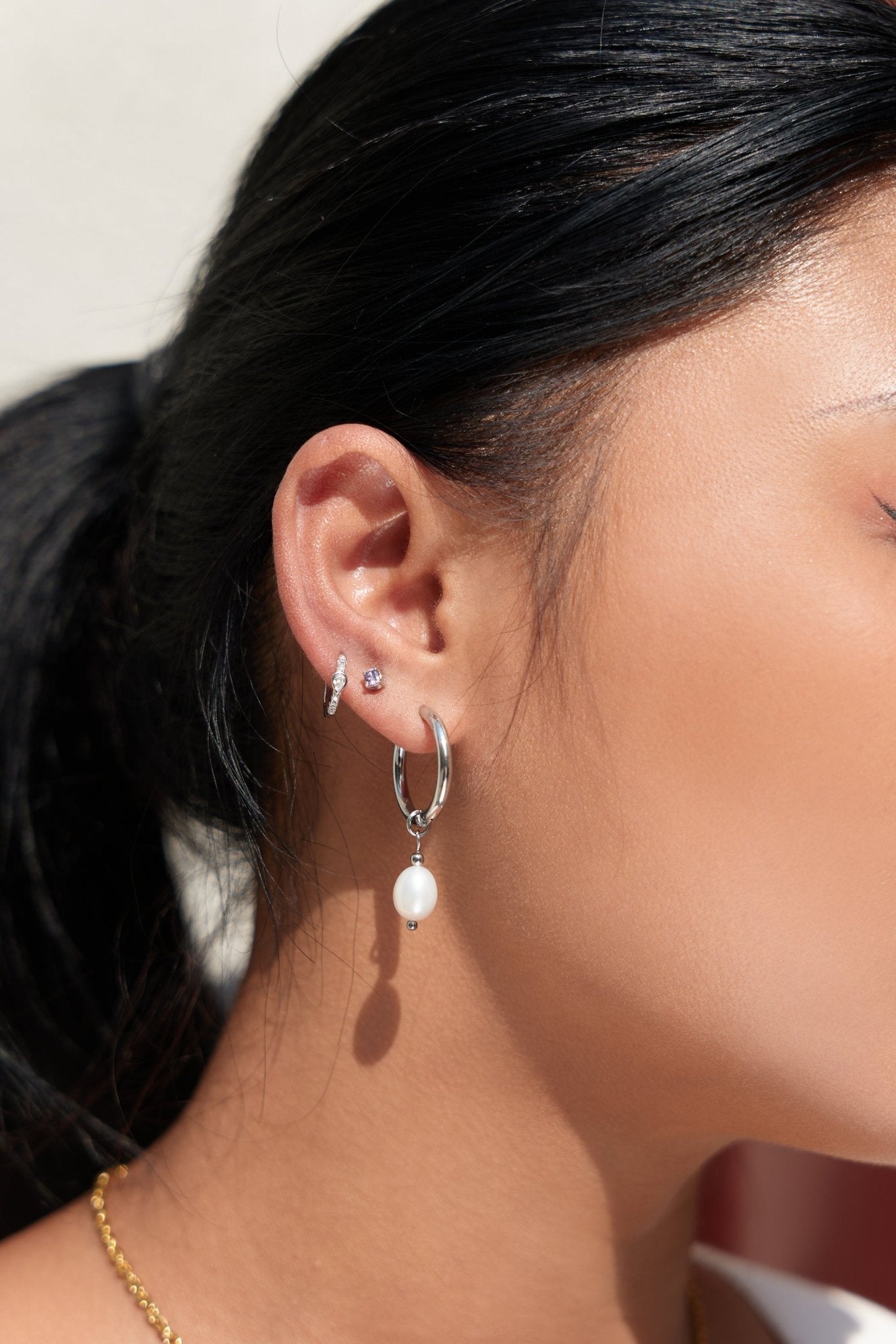Eliza Tear Drop Hoops - Flaire & Co.