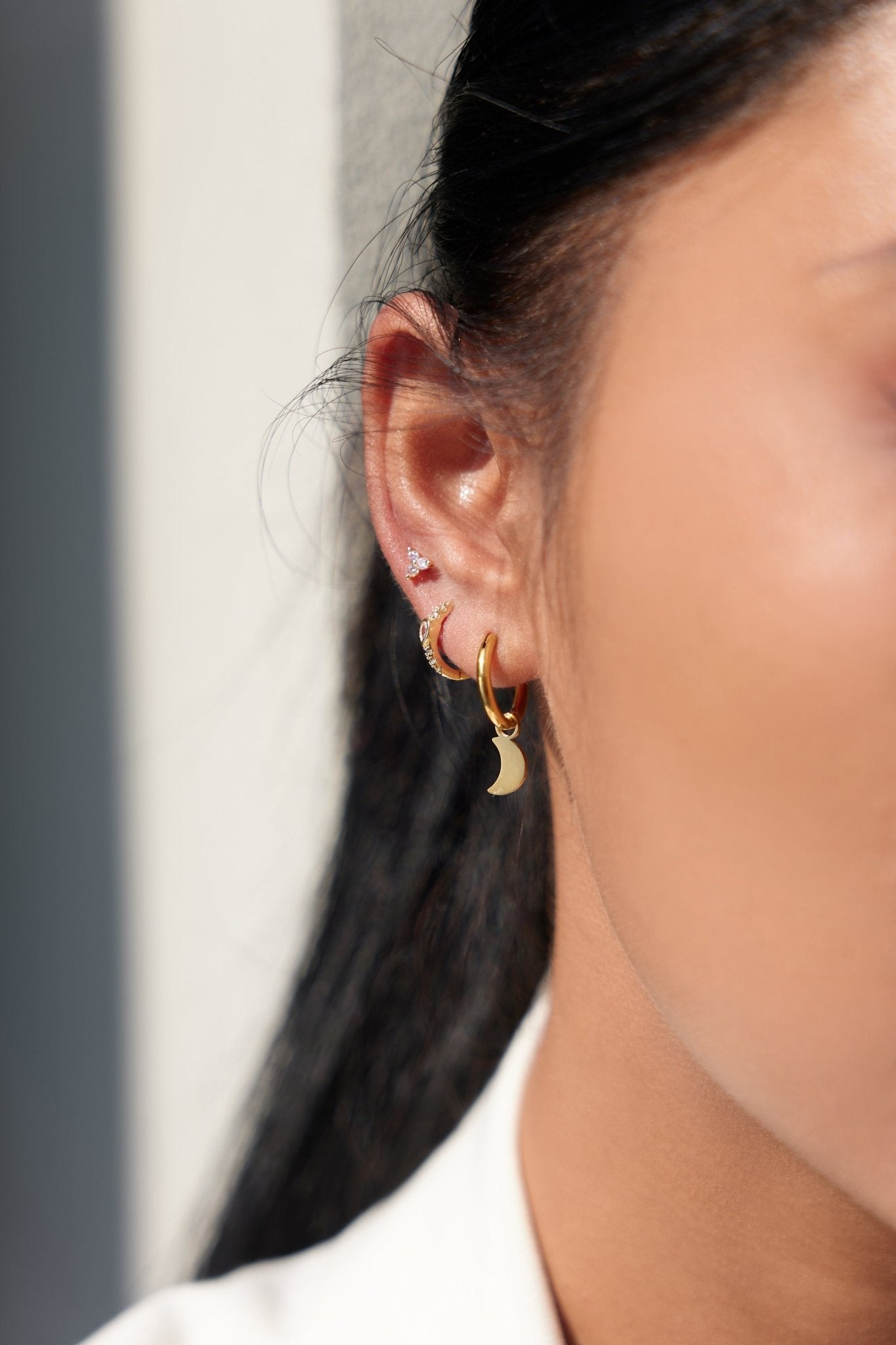 Eliza Tear Drop Hoops - Flaire & Co.