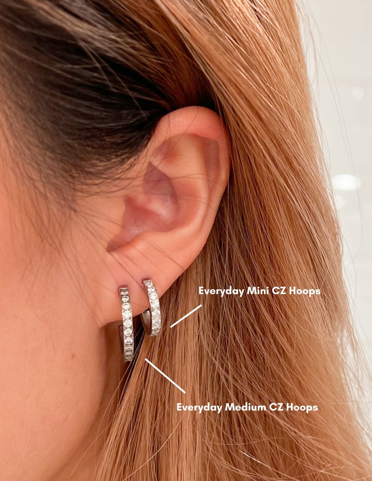 Everyday Mini CZ Hoops - Flaire & Co.