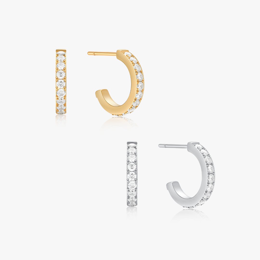 Everyday Mini CZ Hoops - Flaire & Co.