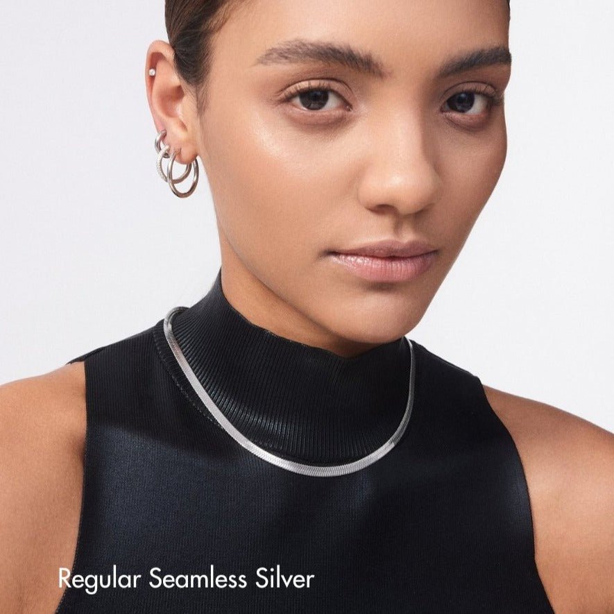 Everyday Seamless Hoops Silver Bundle - Flaire & Co.