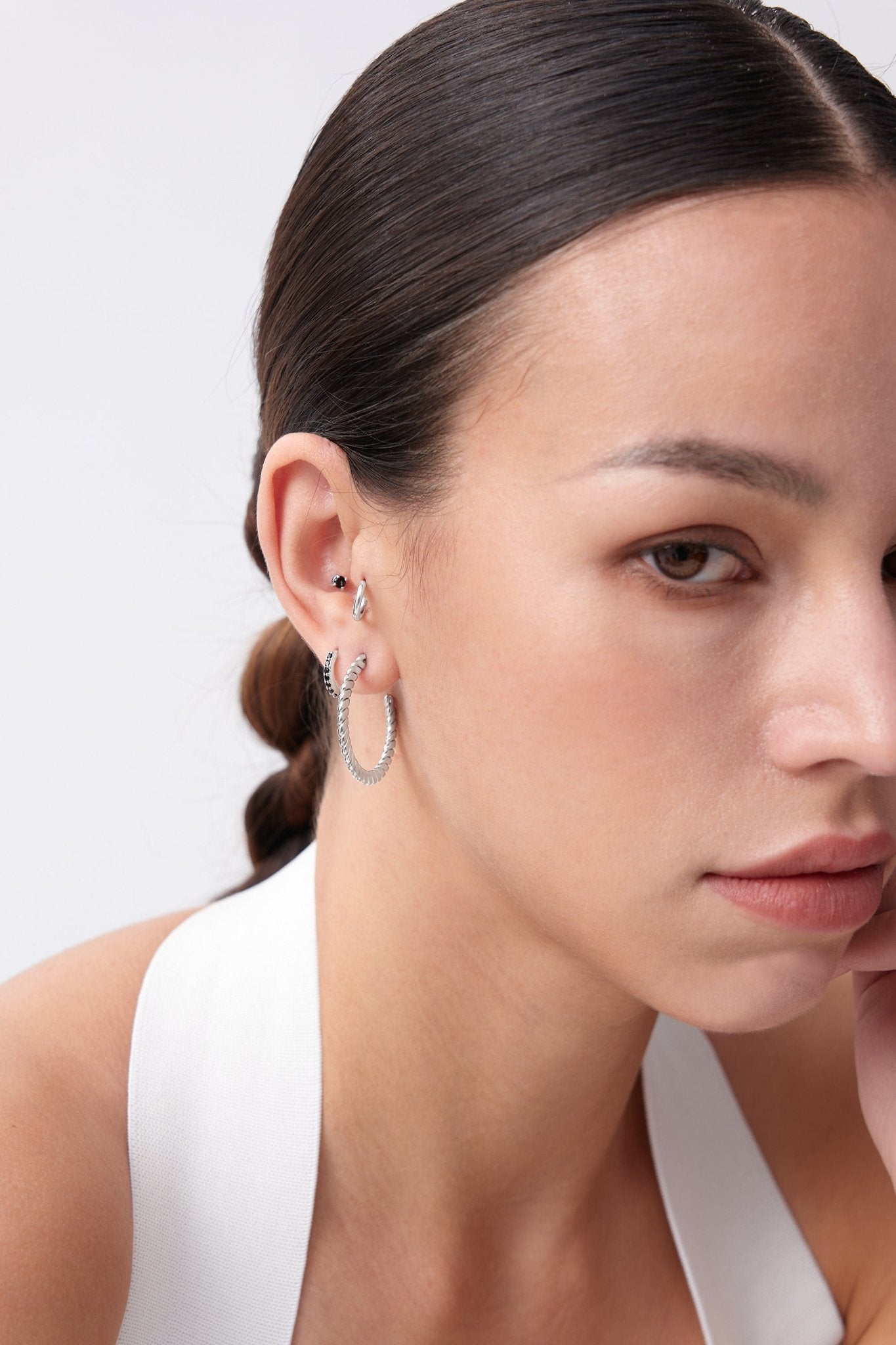 Flat Twisted Hoops - Flaire & Co.