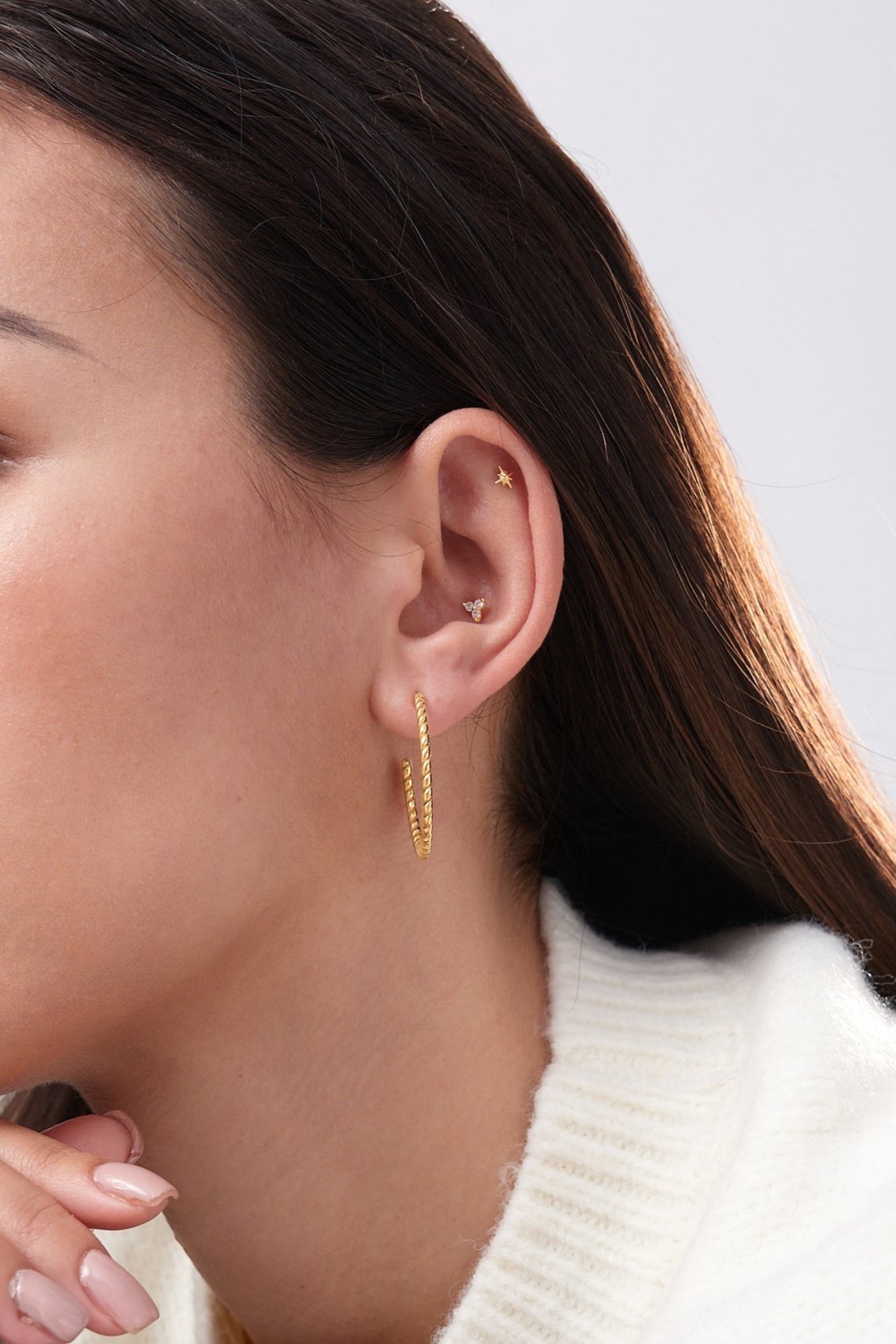 Flat Twisted Hoops - Flaire & Co.
