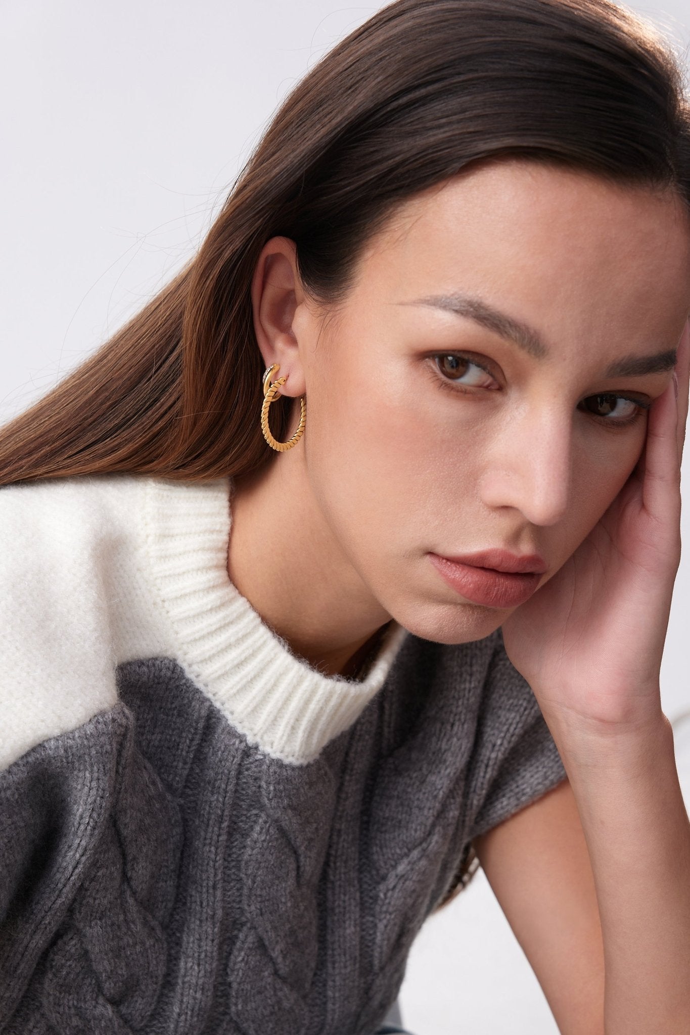 Flat Twisted Hoops - Flaire & Co.