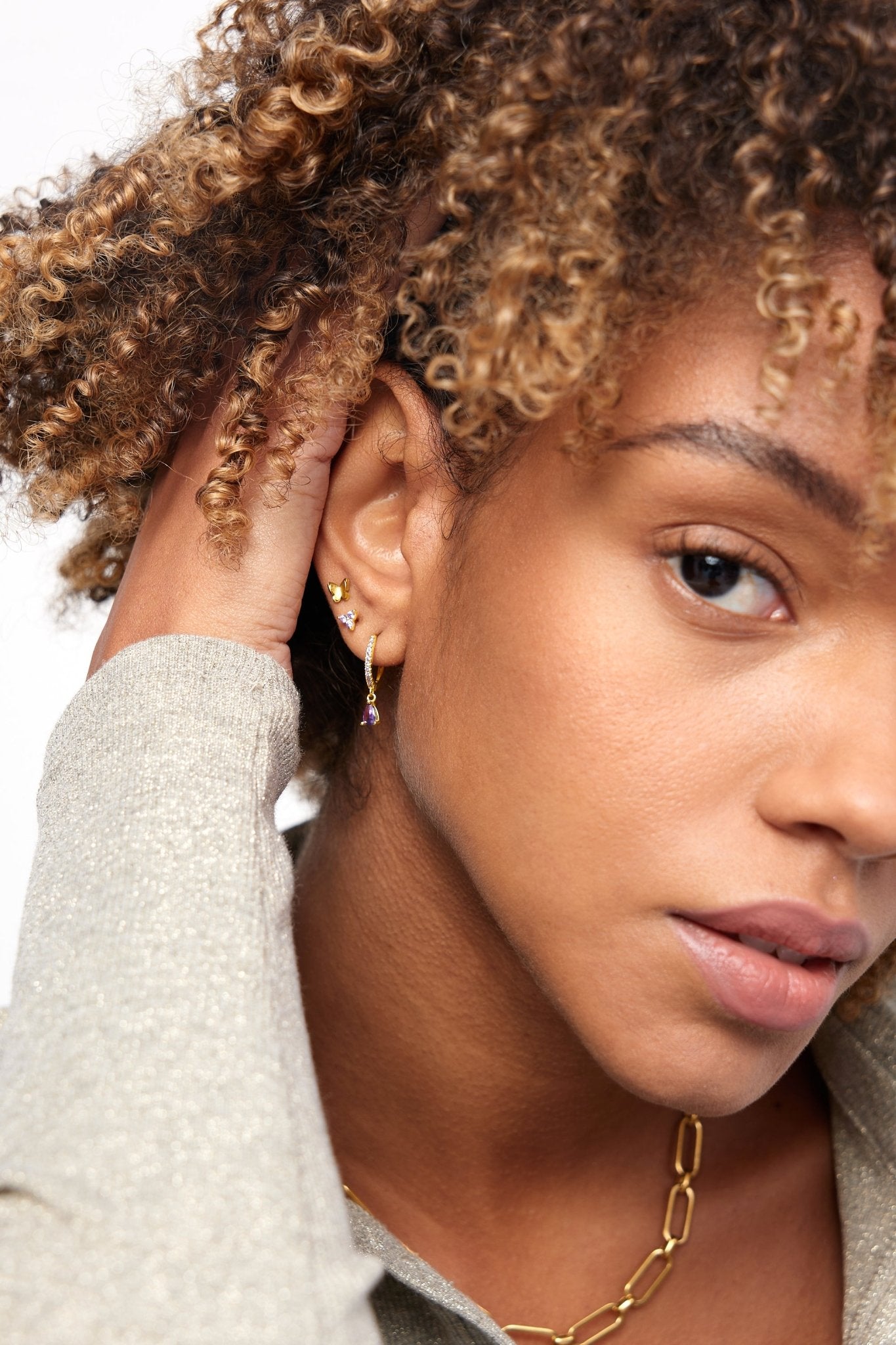 Flutter Gold Studs - Flaire & Co.