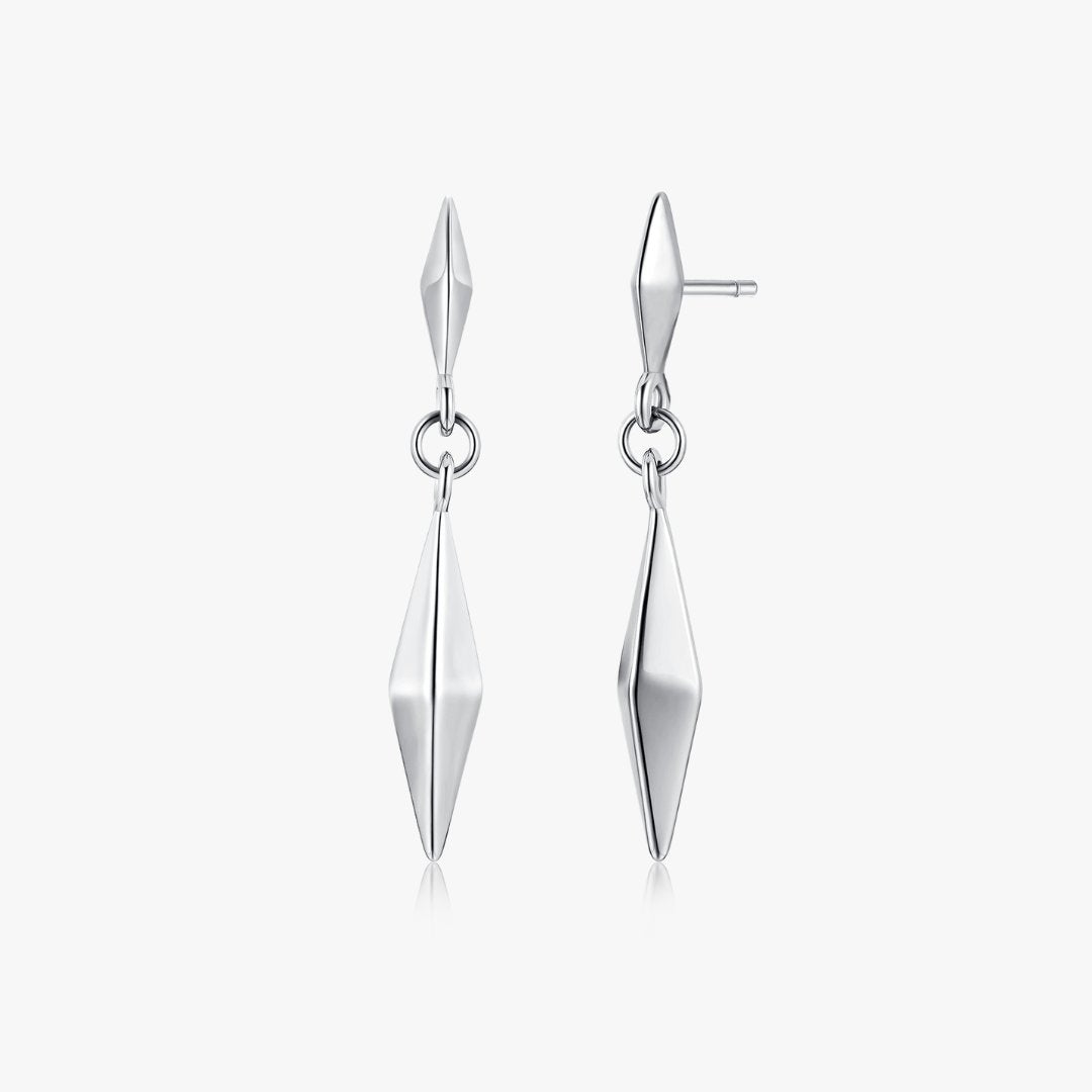 Geometric Drop Earrings (Greek Inspired Collection) - Flaire & Co.