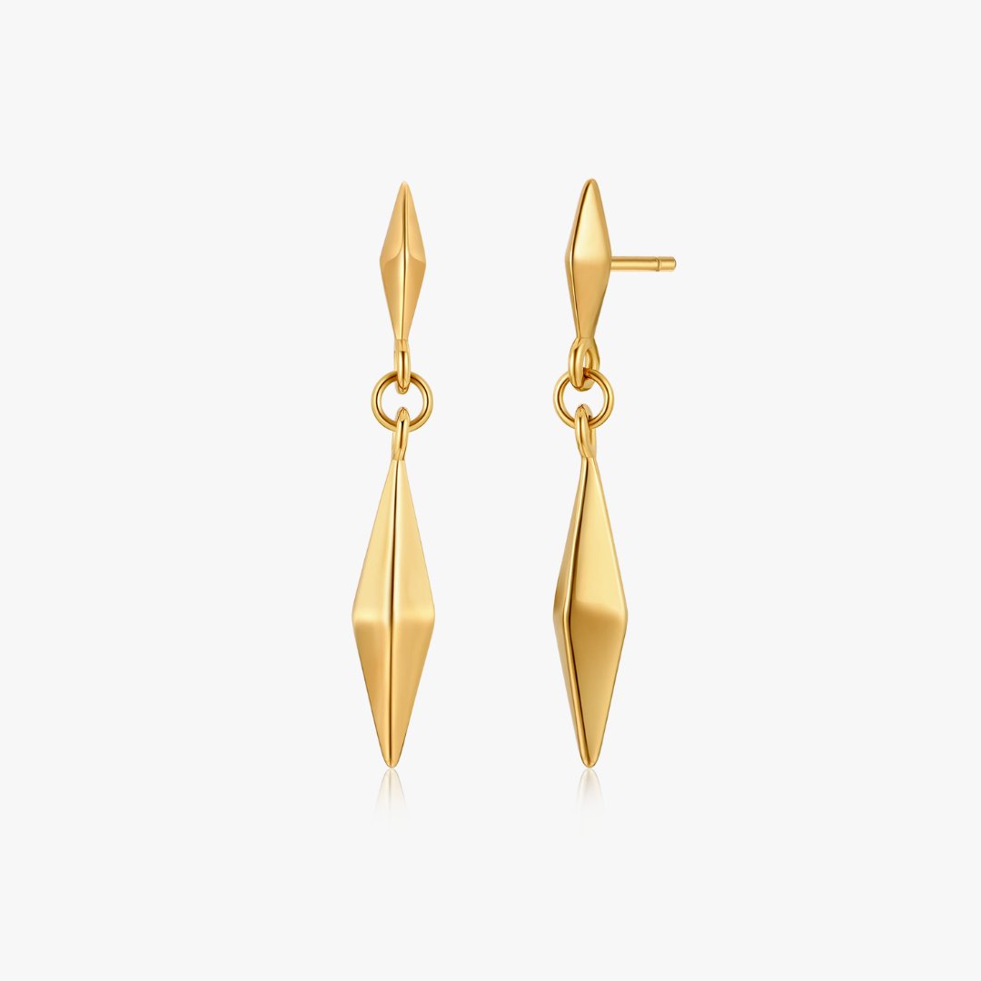 Geometric Drop Earrings (Greek Inspired Collection) - Flaire & Co.
