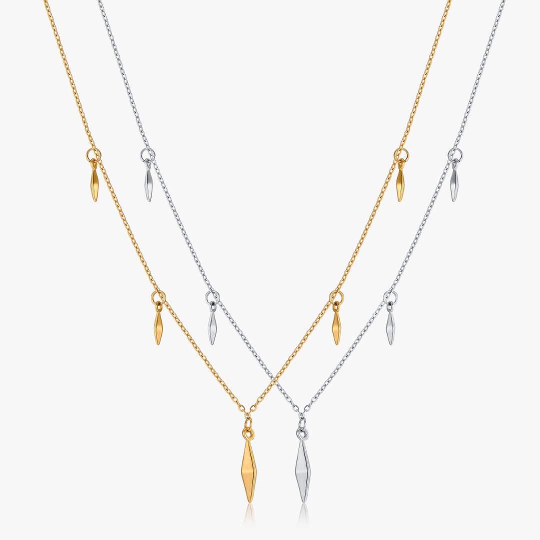 Geometric Drop Necklaces (Greek Inspired Collection) - Flaire & Co.