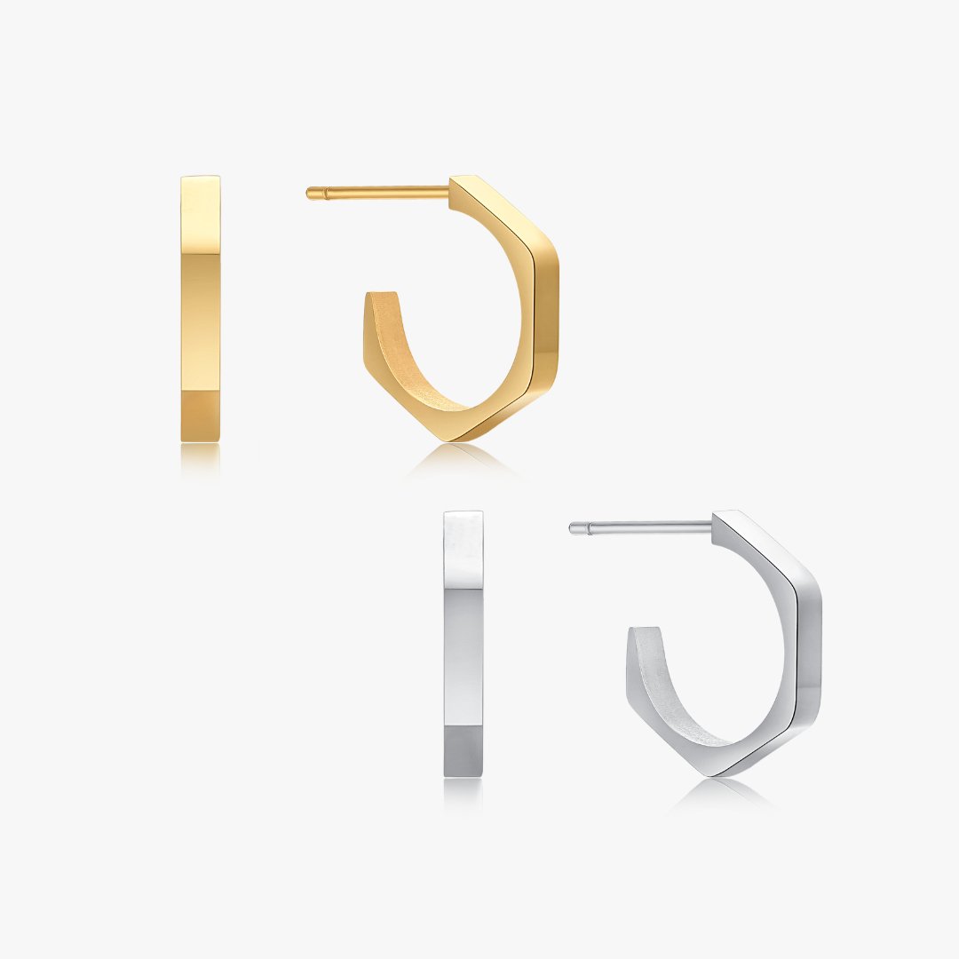 Geometric Hoops - Flaire & Co.
