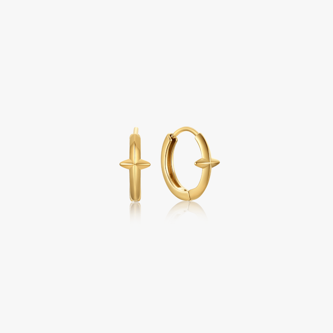 Gia Star Mini Hoops - Flaire & Co.