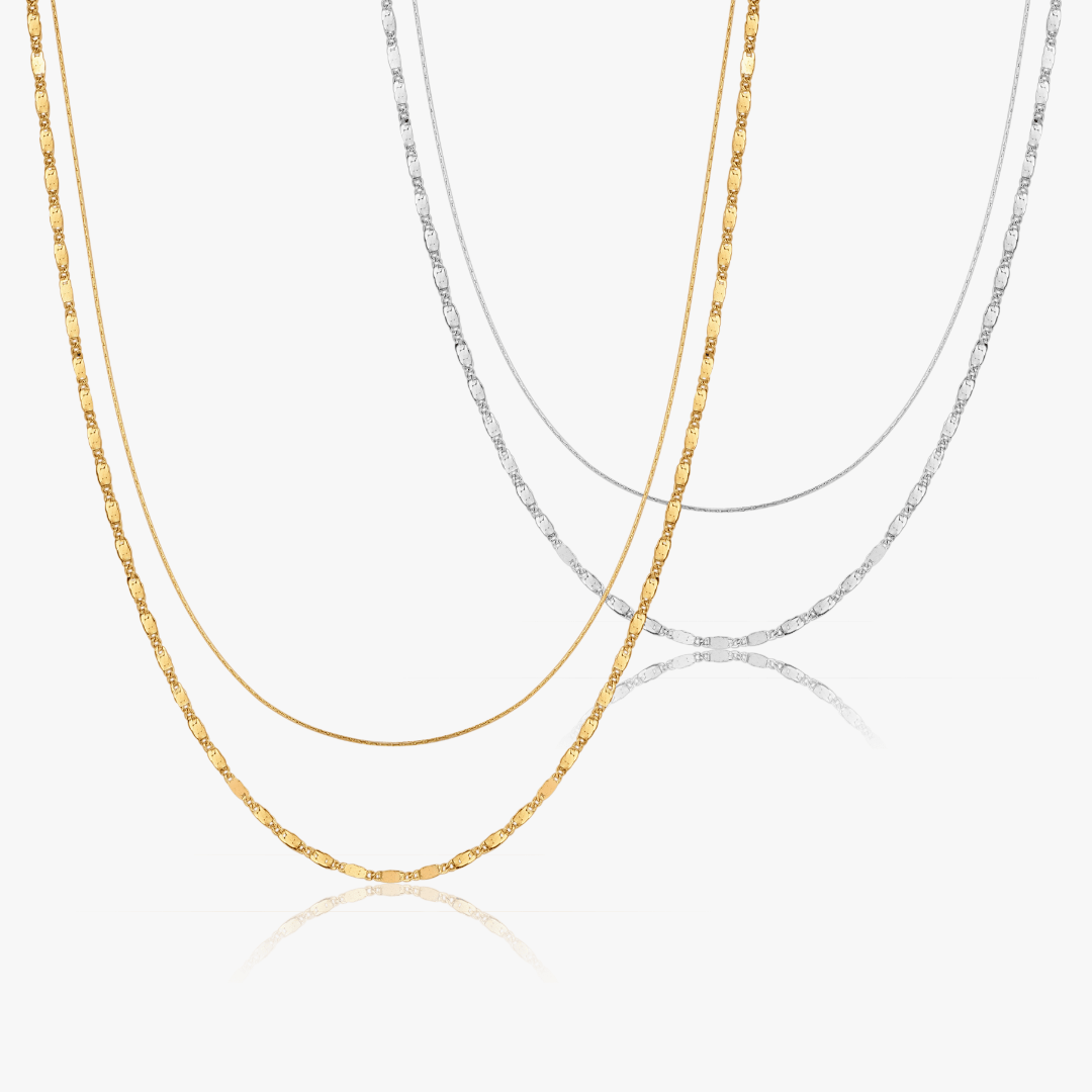 Gia Two Layer Necklace - Flaire & Co.