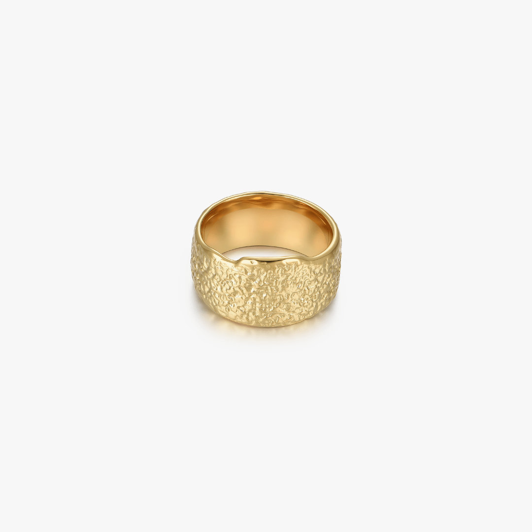 Glittering Sand Band Ring - Flaire & Co.