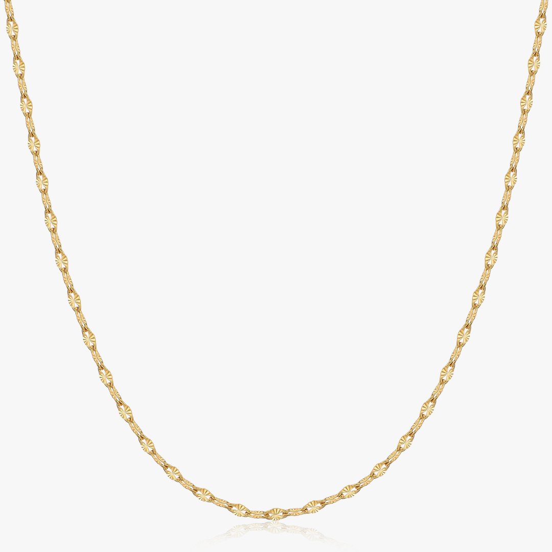 Gold Sequin Chain Necklace - Flaire & Co.