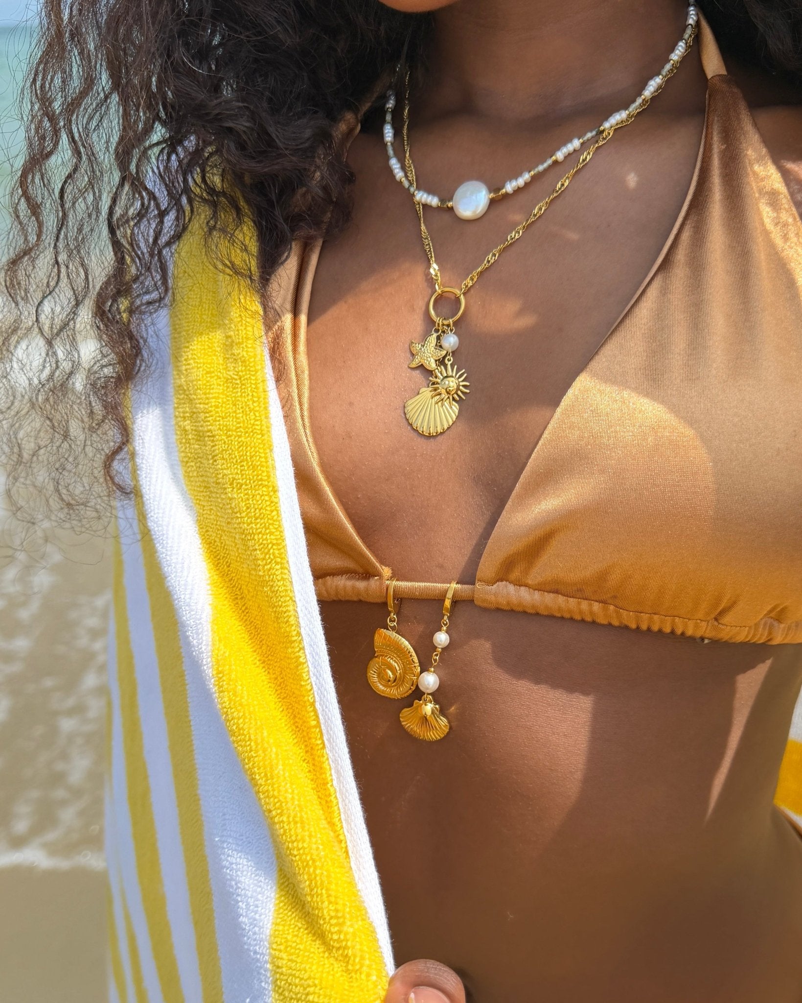 Golden Tides Charm Necklace - Flaire & Co.